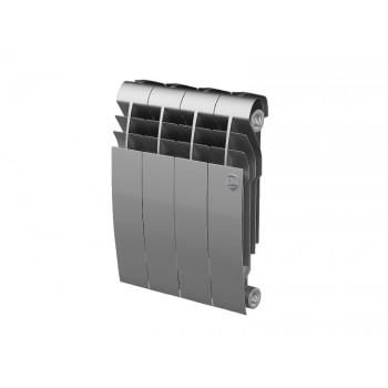Биметаллический секционный радиатор отопления Royal Thermo Biliner 350 / Silver Satin / 4 секции