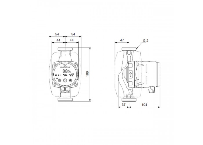 Циркуляционный насос Grundfos ALPHA2 32-80 N