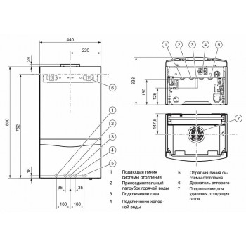 Настенный газовый двухконтурный котёл Vaillant turboTEC plus VUW 362/5-5
