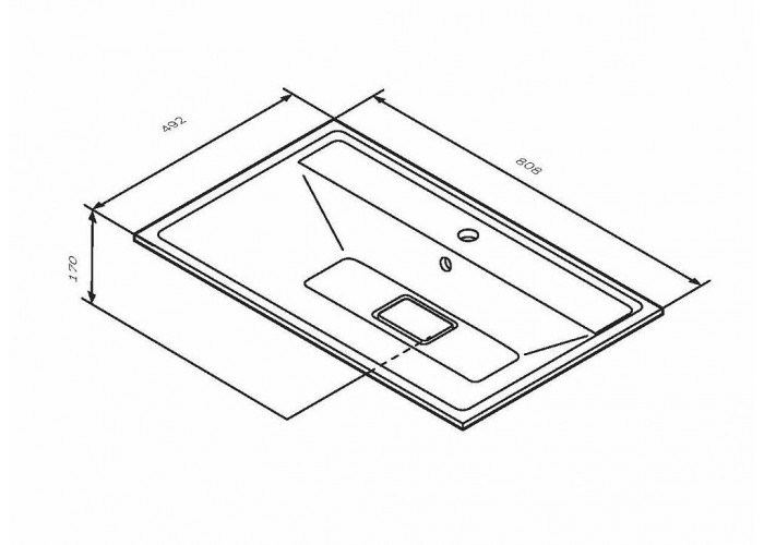 Раковина мебельная AM.PM Inspire 2.0 M50AWPX0801WG