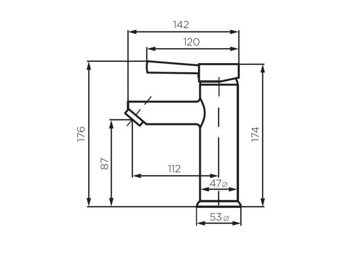 Смеситель для раковины Dorff Logic SS D3002100SS