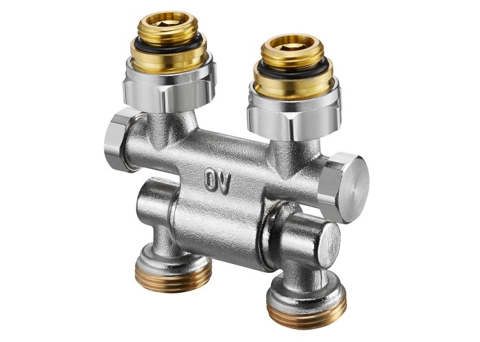 Узел запорно-присоединительный Oventrop Multiflex F ZB поворотный 1/2 НР x 3/4 НР