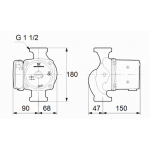 Циркуляционный насос Grundfos UPS 25-100