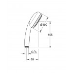 Душевая лейка Grohe New Tempesta Cosmopolitan 26082002