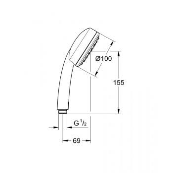 Душевая лейка Grohe New Tempesta Cosmopolitan 26082002