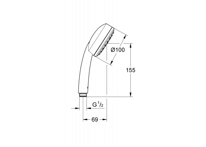 Душевая лейка Grohe New Tempesta Cosmopolitan 26082002