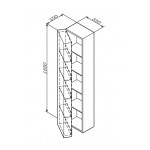 Шкаф-колонна AM.PM Spirit 2.0 M70ACHL0356WG подвесной, 35 см, белый