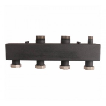 Стальной распределительный коллектор Rommer 2 отопительных контура 1 1/2 x 1 1/2