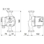 Циркуляционный насос Grundfos UPS 25-40