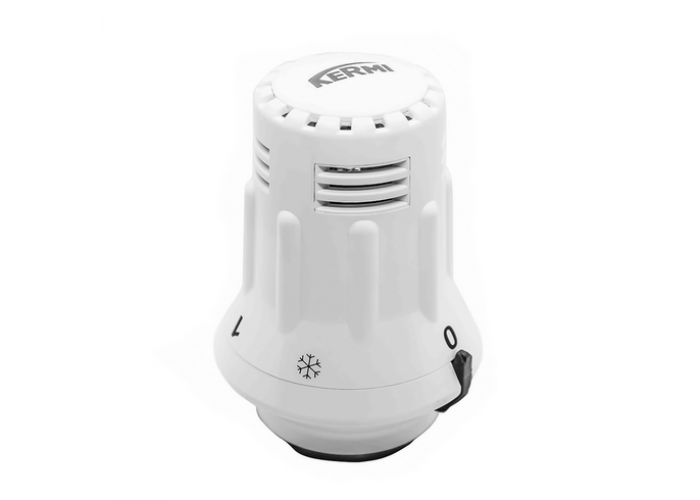 Термоголовка Kermi ZV01900002 с фиксатором, белая