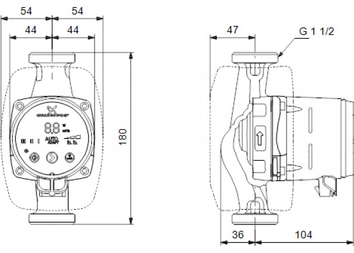 Циркуляционный насос Grundfos ALPHA3 25-80