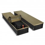Внутрипольный конвектор с естественной конвекцией Royal Thermo 150/300/2600-DG-U-LB