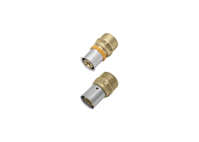 Соеденитель KAN-therm с пресс-кольцом с наружной резьбой 20x3/4